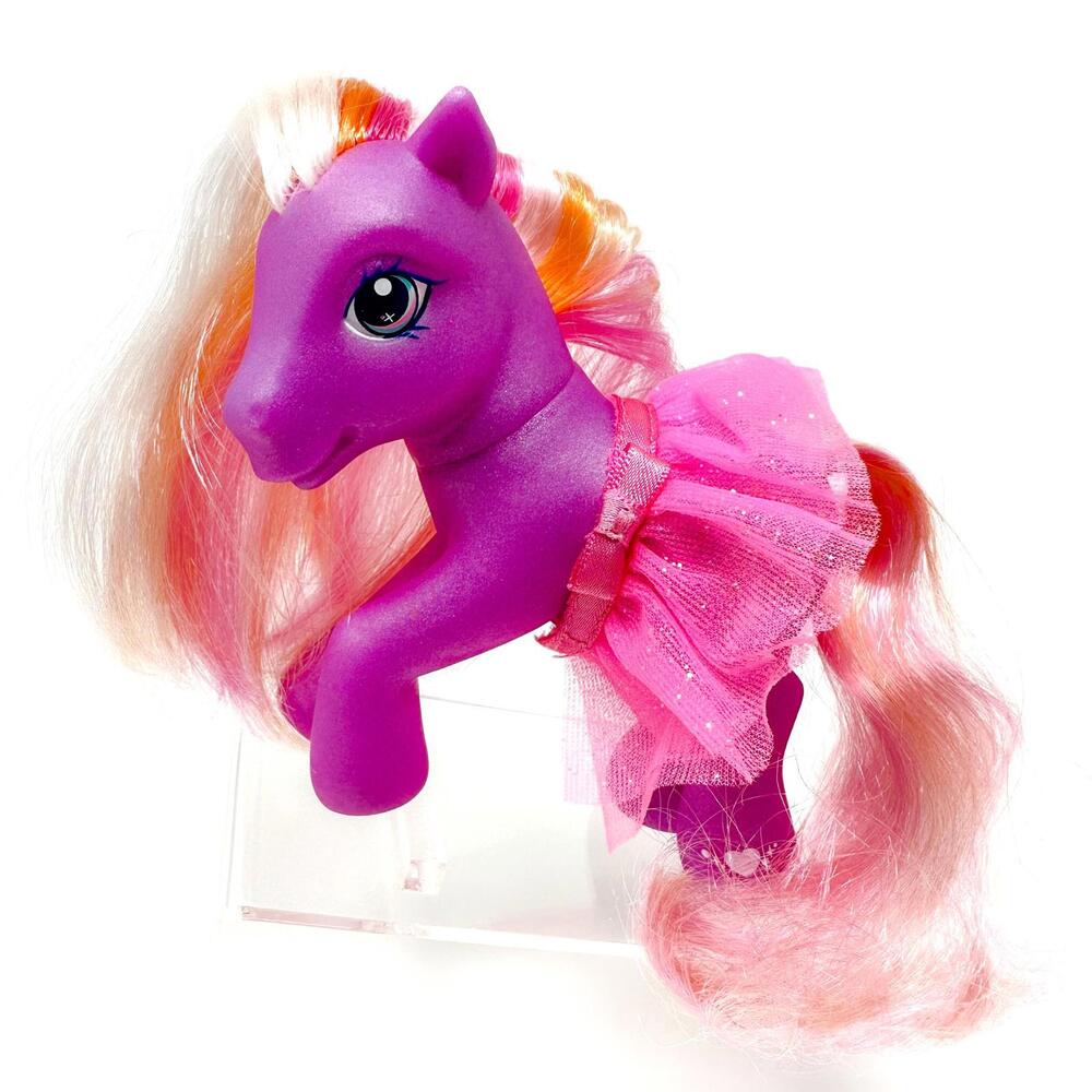 My Little Pony Twinkle Twirl w/ Dress G3 2004 MLP Vintage Purple Horse Pink Hair